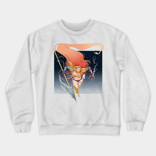 Angela, cosmic Bounty Hunter Crewneck Sweatshirt by Snibbits